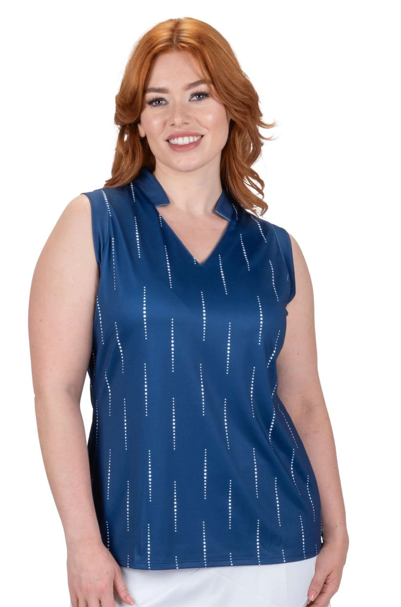 Nancy Lopez Golf: Women's Sonic Sleeveless Plus Polo