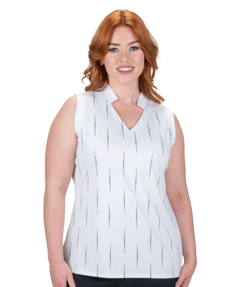 Nancy Lopez Golf: Women's Sonic Sleeveless Plus Polo