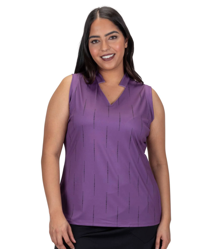 Nancy Lopez Golf: Women's Sonic Sleeveless Plus Polo