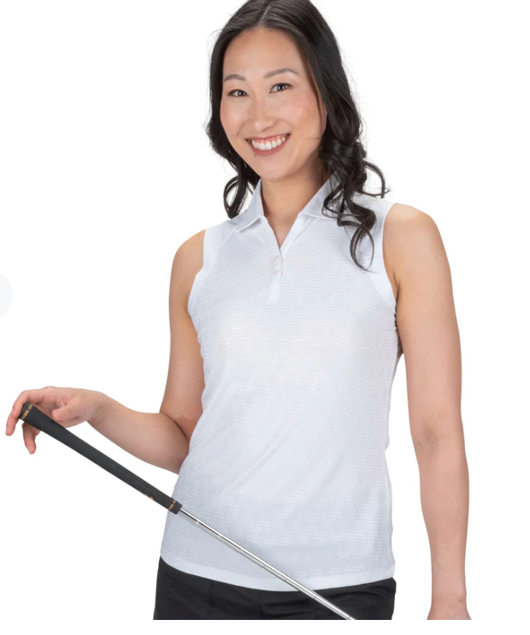 Nancy Lopez Golf: Women's Tempo Sleeveless Plus Polo