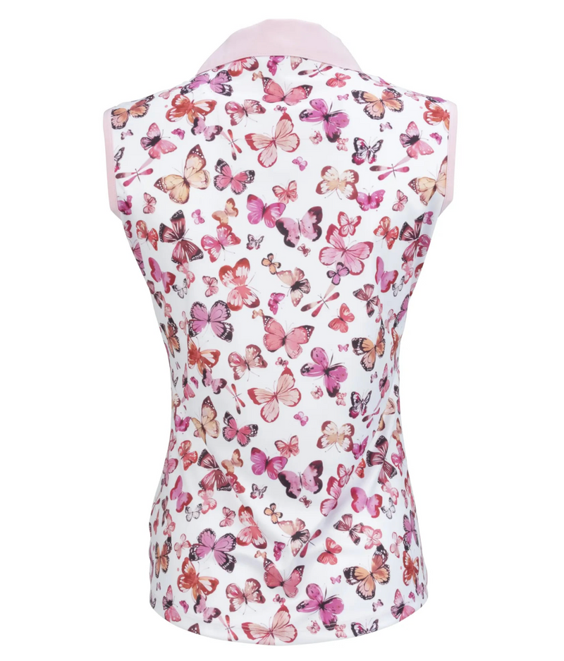 Nancy Lopez Golf: Women's Butterfly Sleeveless Polo