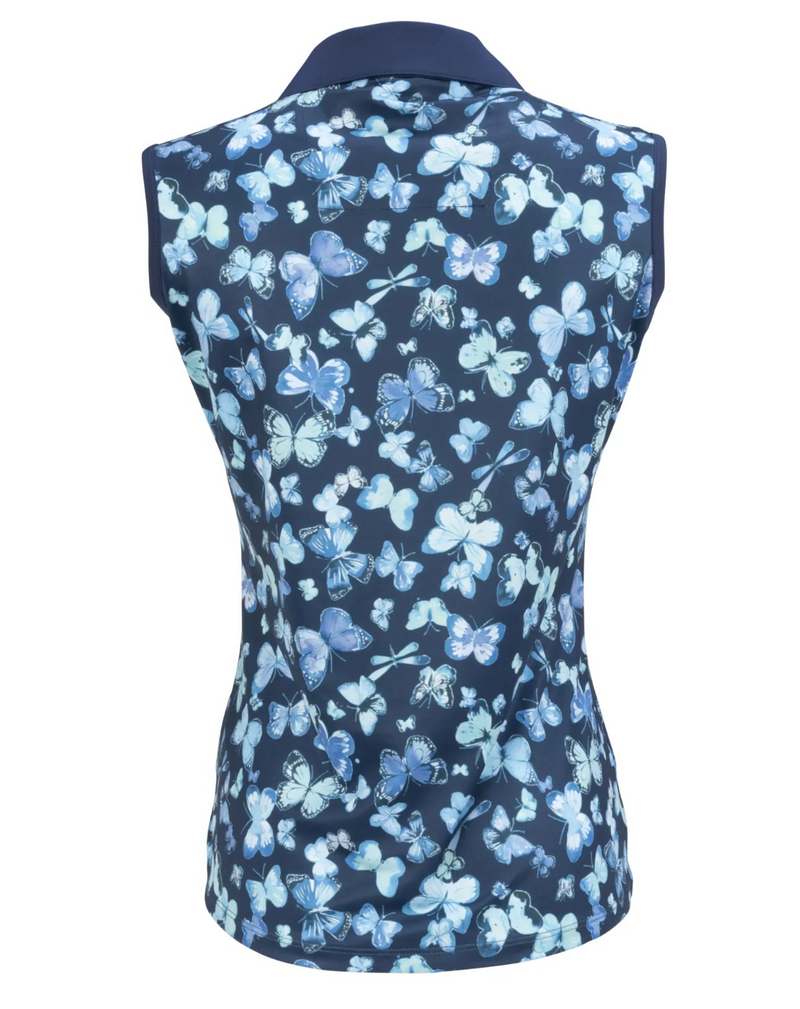 Nancy Lopez Golf: Women's Butterfly Sleeveless Polo