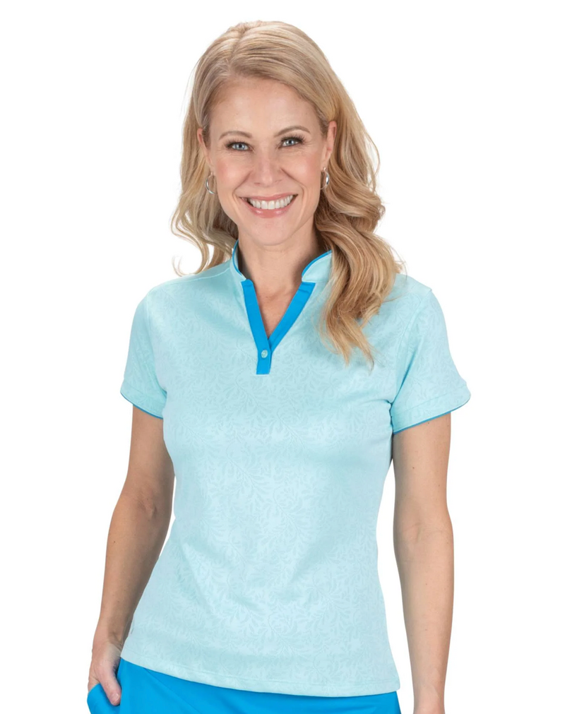 Nancy Lopez Golf: Women's Vine Short Sleeve Polo Plus