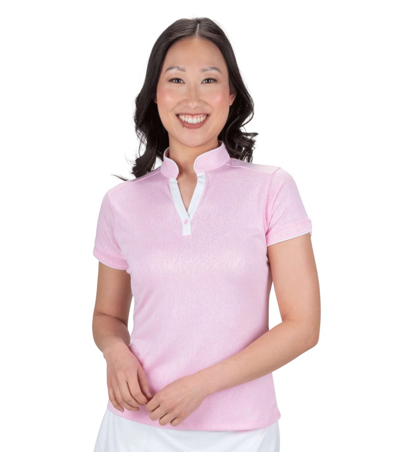 Nancy Lopez Golf: Women's Vine Short Sleeve Polo Plus
