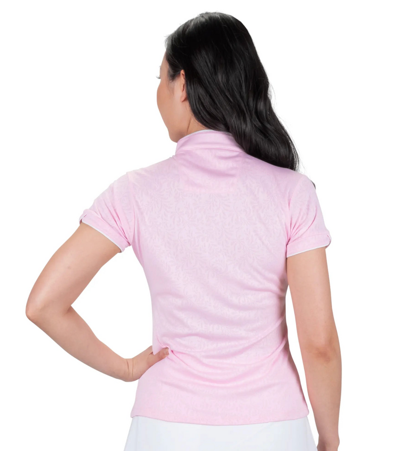 Nancy Lopez Golf: Women's Vine Short Sleeve Polo Plus