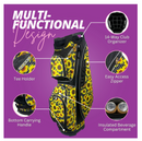 Taboo Fashions: Ladies 14 Way Resort Collection Golf Cart Bag - Sunflower Symphony