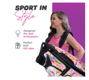 Taboo Fashions: Ladies 14 Way Resort Collection Golf Cart Bag - Pink Shellbound