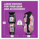 Taboo Fashions: Ladies 14 Way Resort Collection Golf Cart Bag - Pink Shellbound