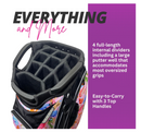 Taboo Fashions: Ladies 14 Way Resort Collection Golf Cart Bag - Pink Shellbound