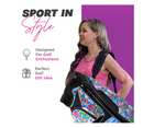 Taboo Fashions: Ladies 14 Way Resort Collection Golf Cart Bag - Blue Shellbound