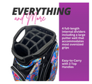 Taboo Fashions: Ladies 14 Way Resort Collection Golf Cart Bag - Blue Shellbound