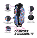 Taboo Fashions: Ladies 14 Way Resort Collection Golf Cart Bag - Blue Shellbound