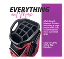 Taboo Fashions: Ladies 14 Way Resort Collection Golf Cart Bag - Desert Daydream
