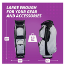 Taboo Fashions: Ladies 14 Way Resort Collection Golf Cart Bag - Black Tie Polka Dots