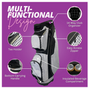 Taboo Fashions: Ladies 14 Way Resort Collection Golf Cart Bag - Black Tie Polka Dots