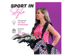 Taboo Fashions: Ladies 14 Way Designer Women's Golf Cart Bag with Cooler - Pebbles