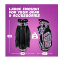 Taboo Fashions: Ladies 14 Way Designer Women's Golf Cart Bag with Cooler - Pebbles