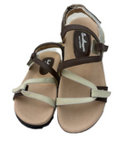 Sandbaggers: Women's Golf Sandal - Sidney Chocolate Almond