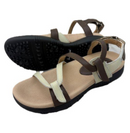 Sandbaggers: Women's Golf Sandal - Sidney Chocolate Almond