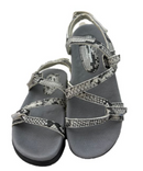 Sandbaggers: Women's Golf Sandal - Sidney Gray Snake