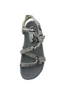 Sandbaggers: Women's Golf Sandal - Sidney Gray Snake