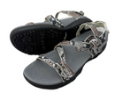 Sandbaggers: Women's Golf Sandal - Sidney Orange Rattlesnake