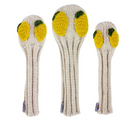 Sunfish: Hand Knit Headcover - Lemon (Driver, Fairway, Hybrid, or Set)