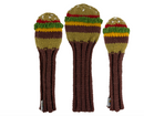 Sunfish: Hand Knit Headcover - Cheeseburger (Driver, Fairway, Hybrid, or Set) (Copy)