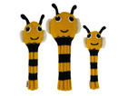 Sunfish: Hand Knit Headcover - Bee (Driver, Fairway, Hybrid, or Set)