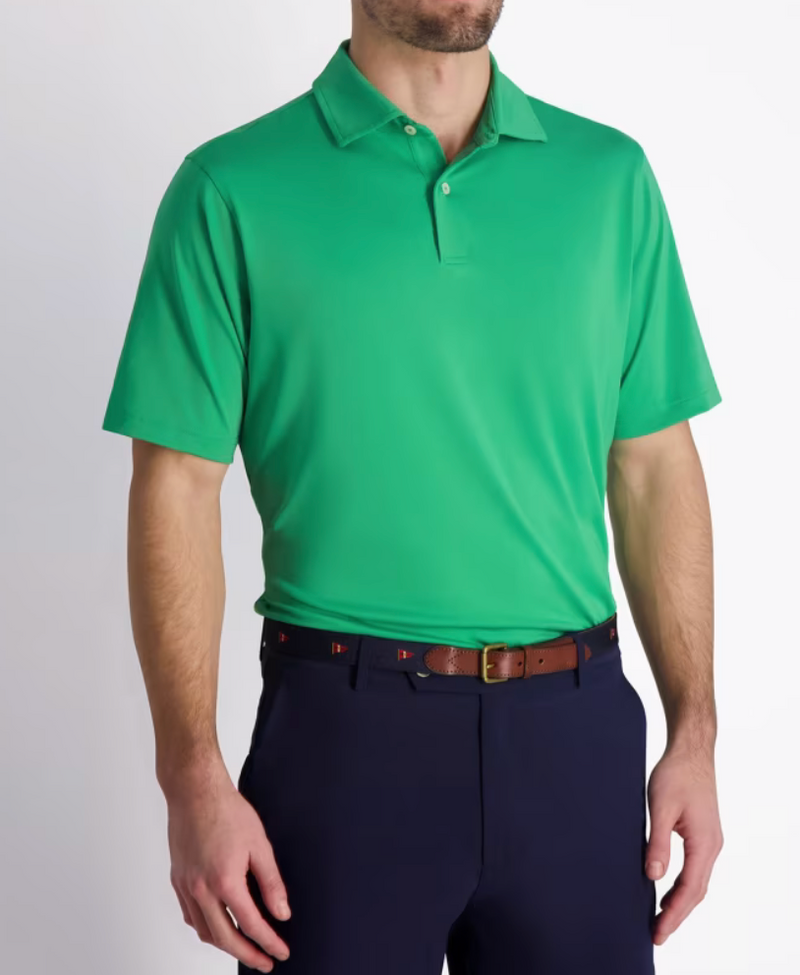 Fairway & Greene: Men's USA Tournament Solid Tech Jersey Polo