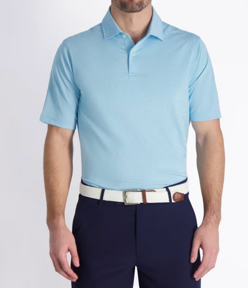 Fairway & Greene: USA Mini Stripe Jersey Polo