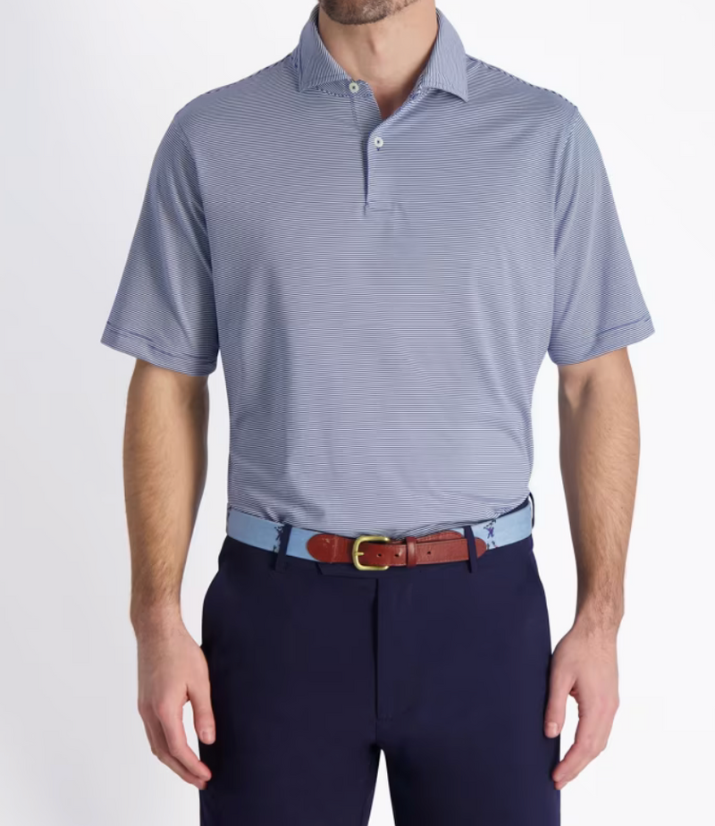 Fairway & Greene: USA Mini Stripe Jersey Polo