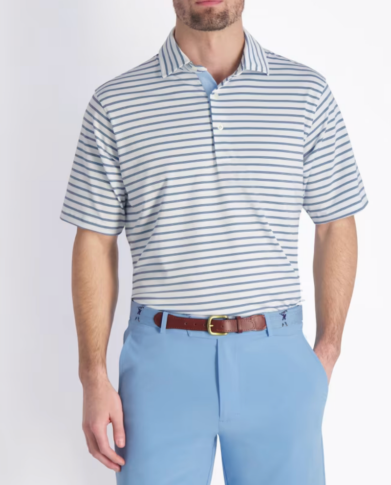 Fairway & Greene: Men's Daniel Stripe Polo