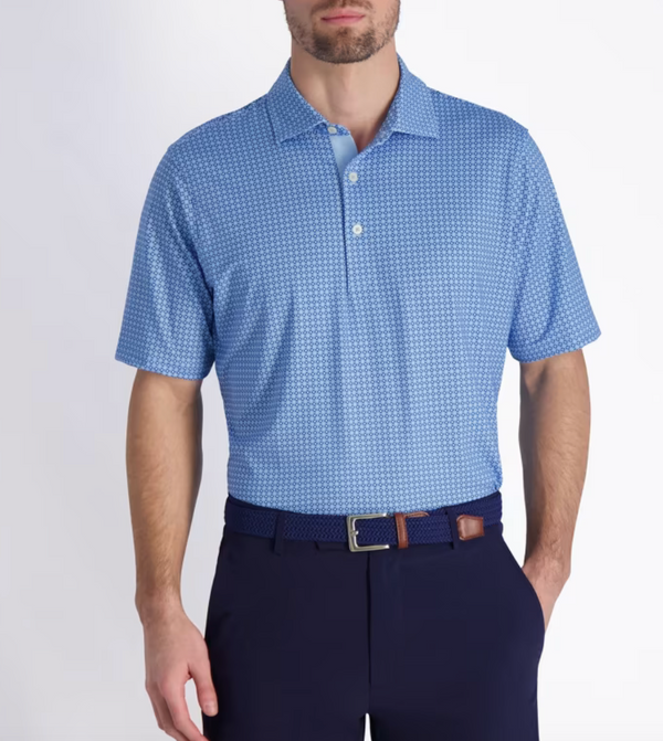 Fairway & Greene: Men's Bellinger Print Polo