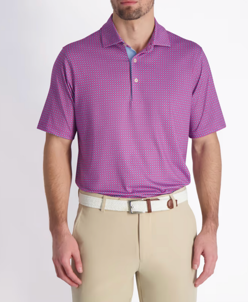 Fairway & Greene: Men's Bellinger Print Polo