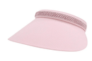 Dolly Mama: Ladies Audrey Clip-On Crystal Visor Hats