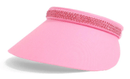 Dolly Mama: Ladies Audrey Clip-On Crystal Visor Hats