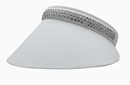 Dolly Mama: Ladies Audrey Clip-On Crystal Visor Hats