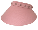 Dolly Mama: Ladies Phoebe Crystal Visor (Extra Large Brim) Hats