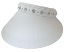 Dolly Mama: Ladies Phoebe Crystal Visor (Extra Large Brim) Hats
