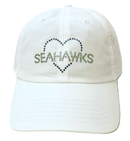 Dolly Mama: Ladies Rachel Cap - Crystal "Seahawks" Heart Hats