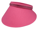 Dolly Mama: Ladies Kaitlyn Clip on Crystal Visor (Extra Large Brim) Hats