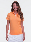 EP NY Golf: Women's Short Sleeve Convertible Zip Mock Polo - NS5110X