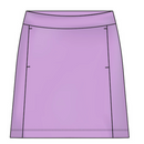 EP NY Golf: Women's Knit Skort With Back Mesh Pleat Detail - NS1001X