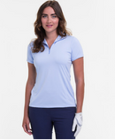 EP NY Golf: Women's Short Sleeve Convertible Zip Mock Polo - NS5110X