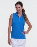 EP NY Golf: Women's Sleeveless Convertible Zip Mock Polo - NS5111X