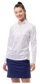 SanSoleil: Ladies SolShine Long Sleeve Mock - 900320