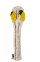 Sunfish: Hand Knit Headcover - Lemon (Driver, Fairway, Hybrid, or Set)