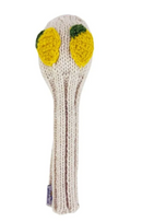 Sunfish: Hand Knit Headcover - Lemon (Driver, Fairway, Hybrid, or Set)