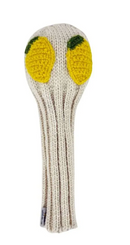 Sunfish: Hand Knit Headcover - Lemon (Driver, Fairway, Hybrid, or Set)